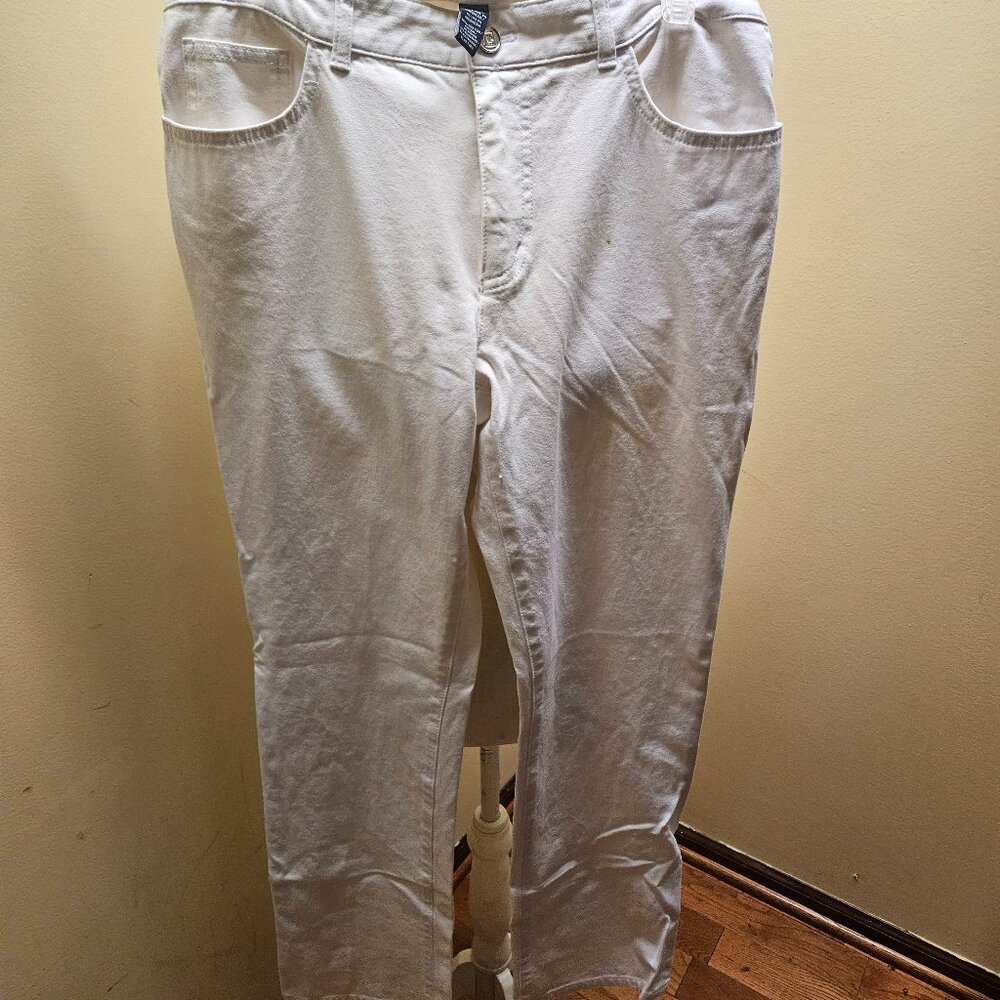 Chaps (Denim) White Corduroy Pants